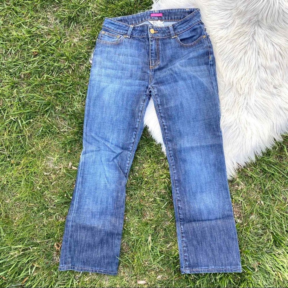 Lilly Pulitzer Main  PREMIUM DENIM Line fit bootcut jeans Size 6